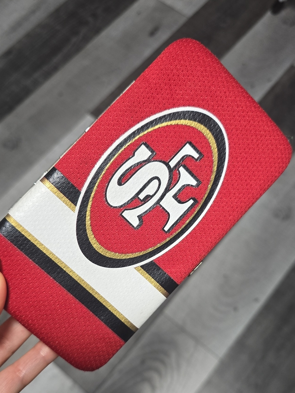 SF 49ers Wallet Case with Team Logo Red, Black, White, Gold